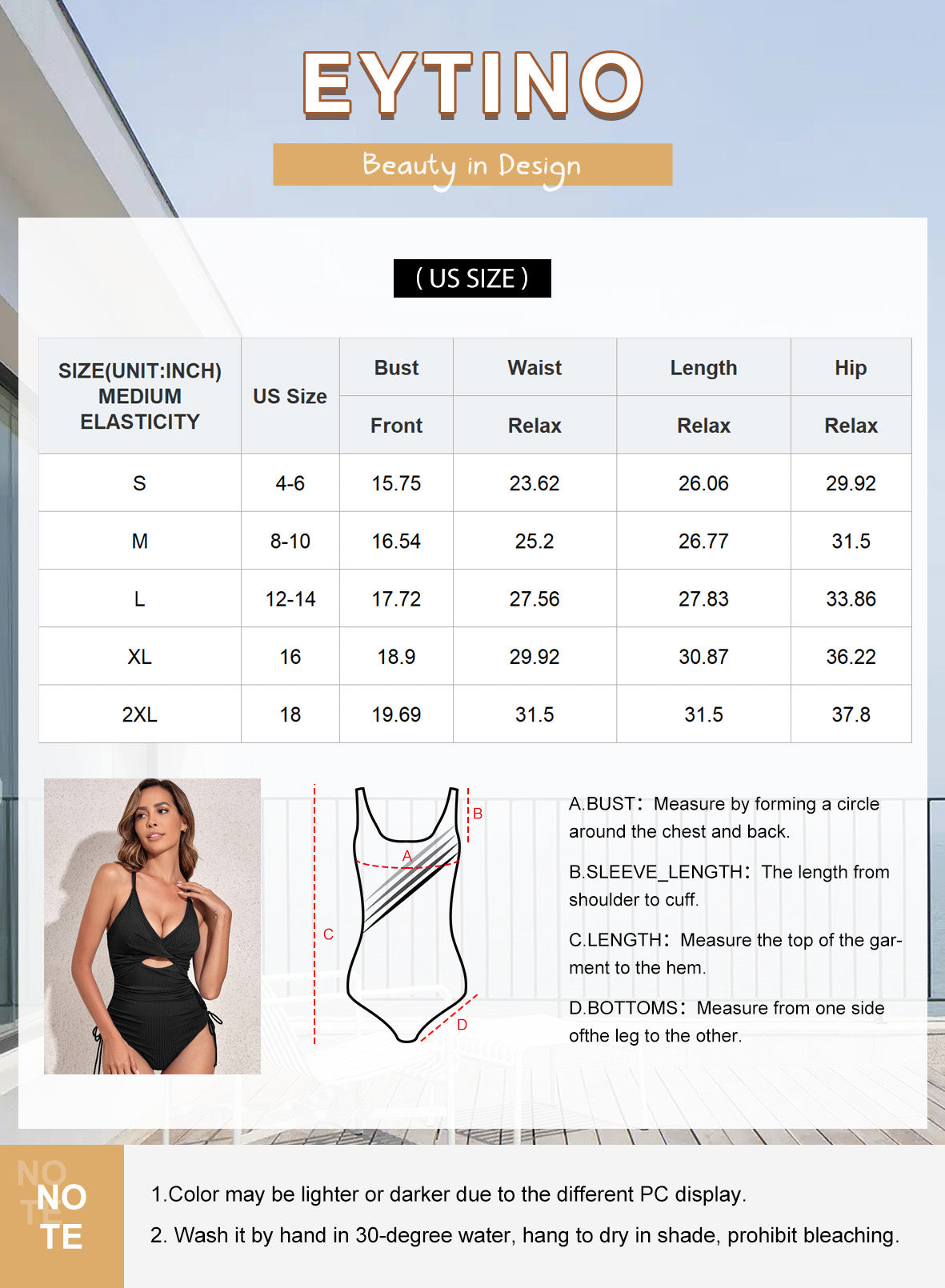 One Piece Bathing Suit Women Ribbed Tummy Control One Piece Swimsuits High Cut Bathing Suit Sexy V Neck Criss Cross Monikini Blue L